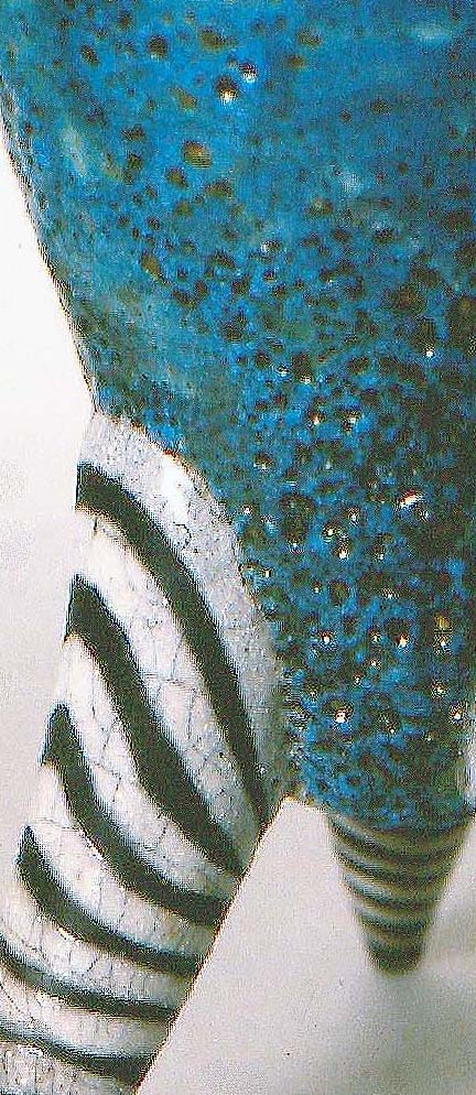 Blue Crater Vase