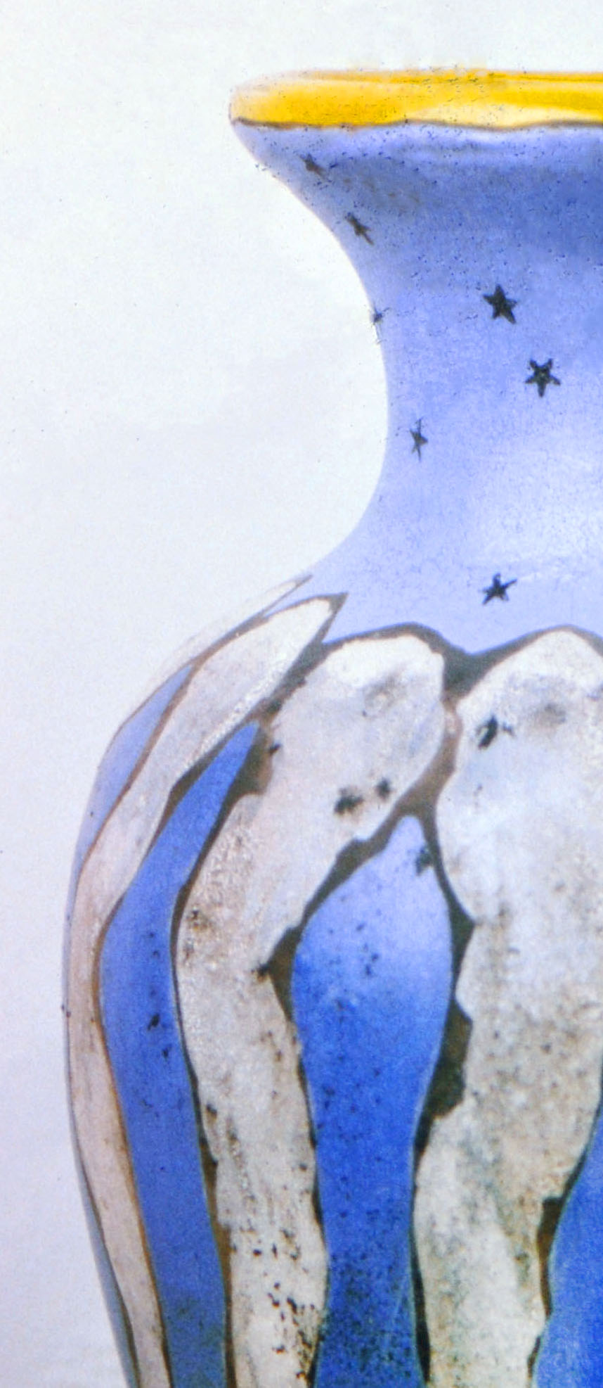 Blue Yellow Jumbo Vase