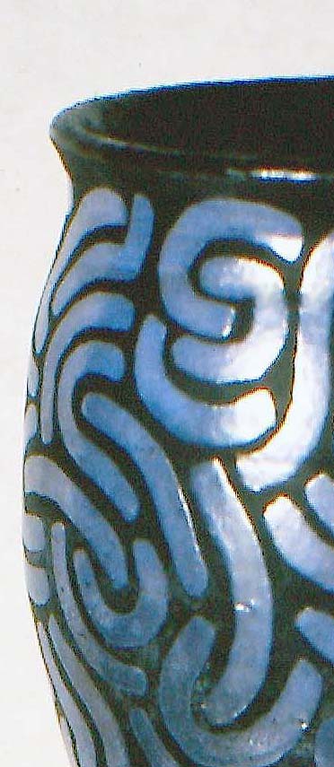 Tall Blue Vase